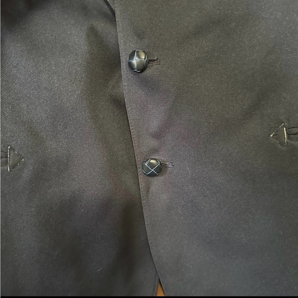 Levi’s Western Wear San Francisco Navy Blazer Mens Cowboy Cut Yoke Polyster - Picture 4 of 11